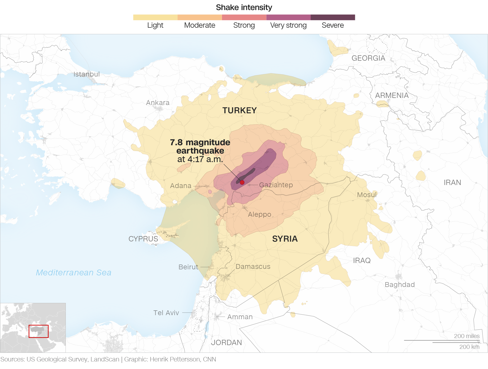 Important Features of the February 6, 2023 Earthquakes in Türkiye